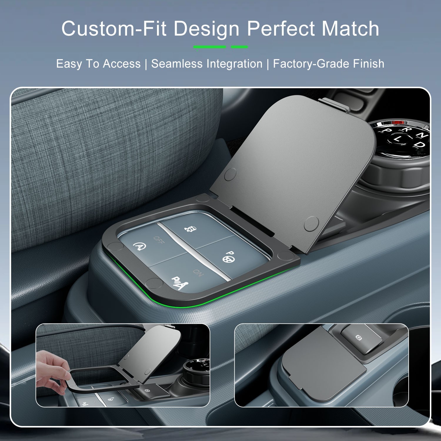 Central Control Switch Button Cover Compatible with 2022-2026 Ford Maverick