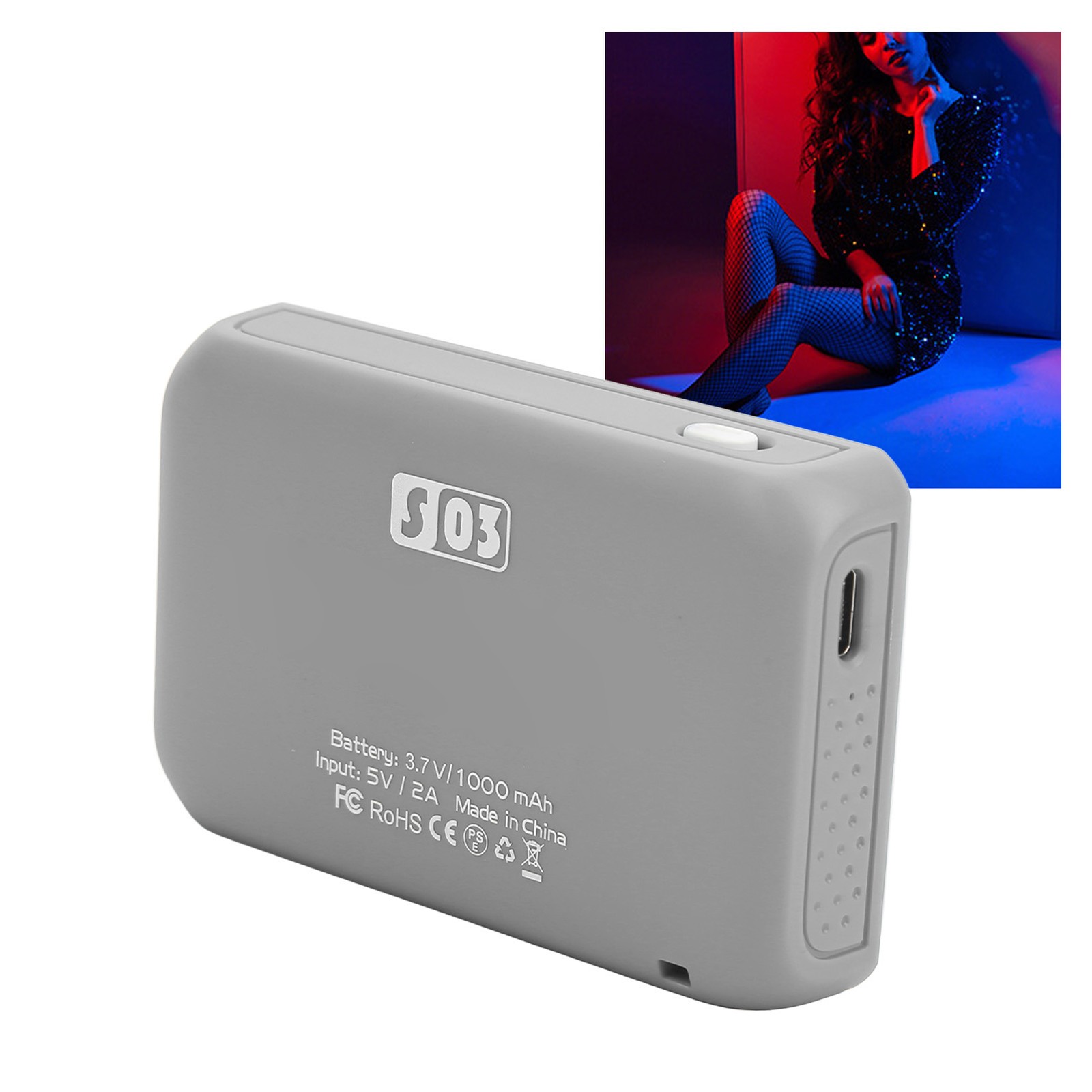Weeylite S03 LED Video Light RGB Full Color Wireless Bluetooth APP Mini
