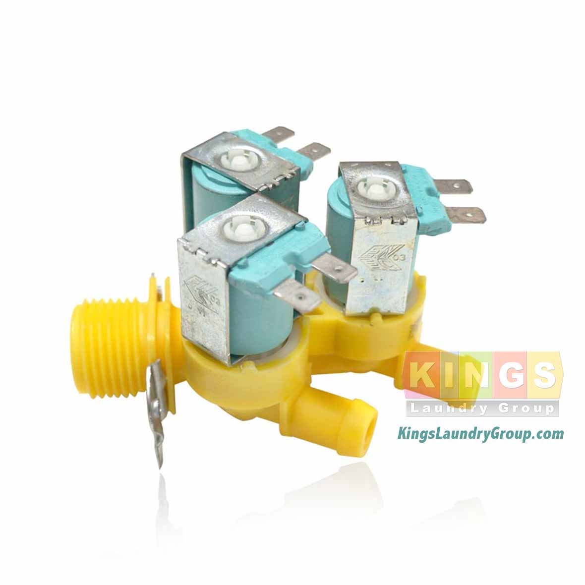 Brand New Huebsch/ Speed Queen 3-Way Hot Inlet Valve 110V Part # F381728P