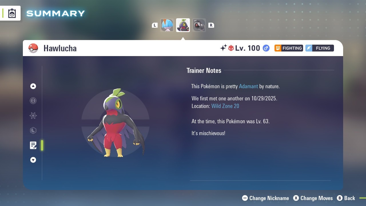 Pokemon Legends ZA ✨ 6IV Shiny Alpha Hawlucha✨Fast 🚀