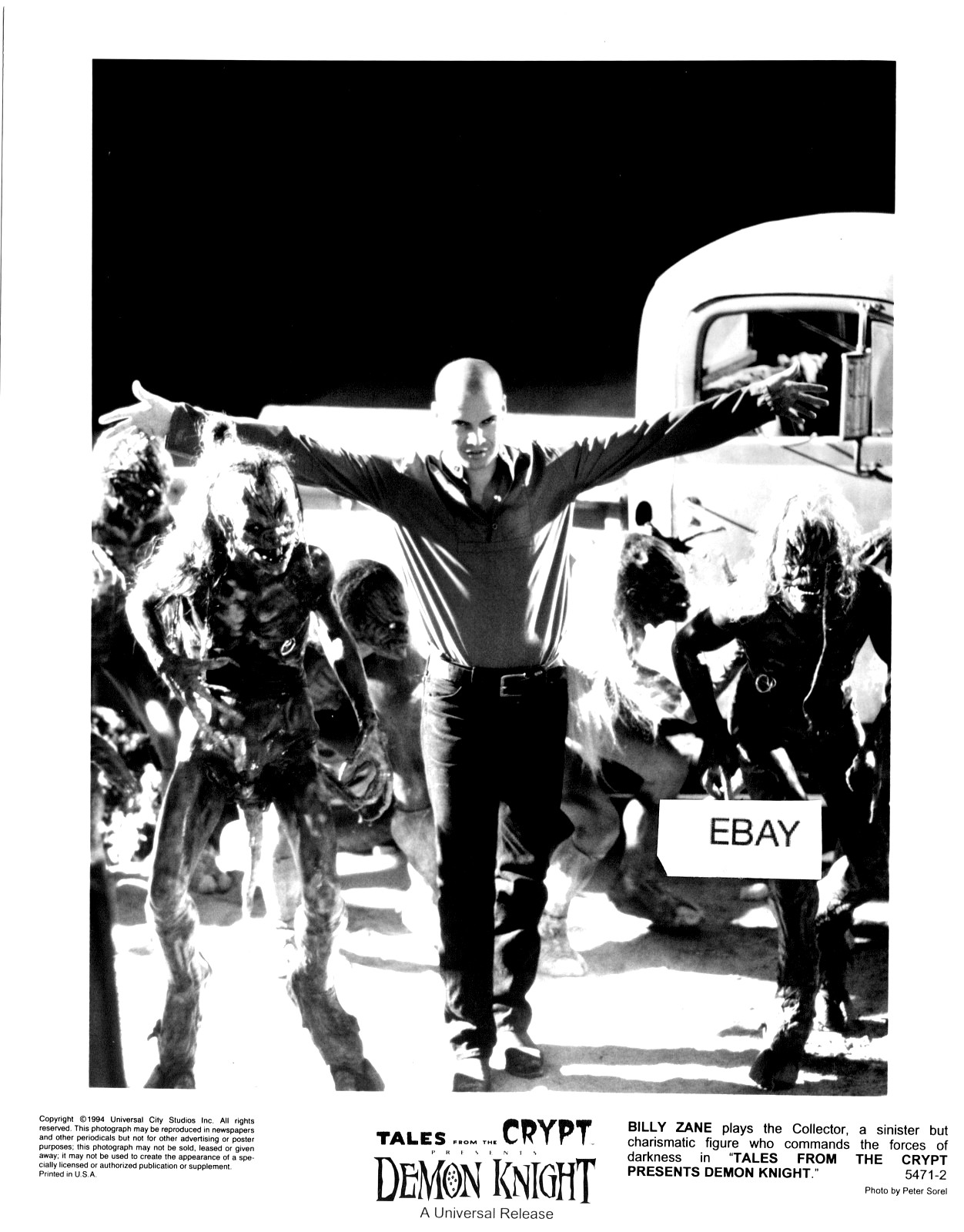 SALE: TALES FROM THE CRYPT DEMON KNIGHT 1994 HORROR MOVIE PHOTO BILLY ZANE