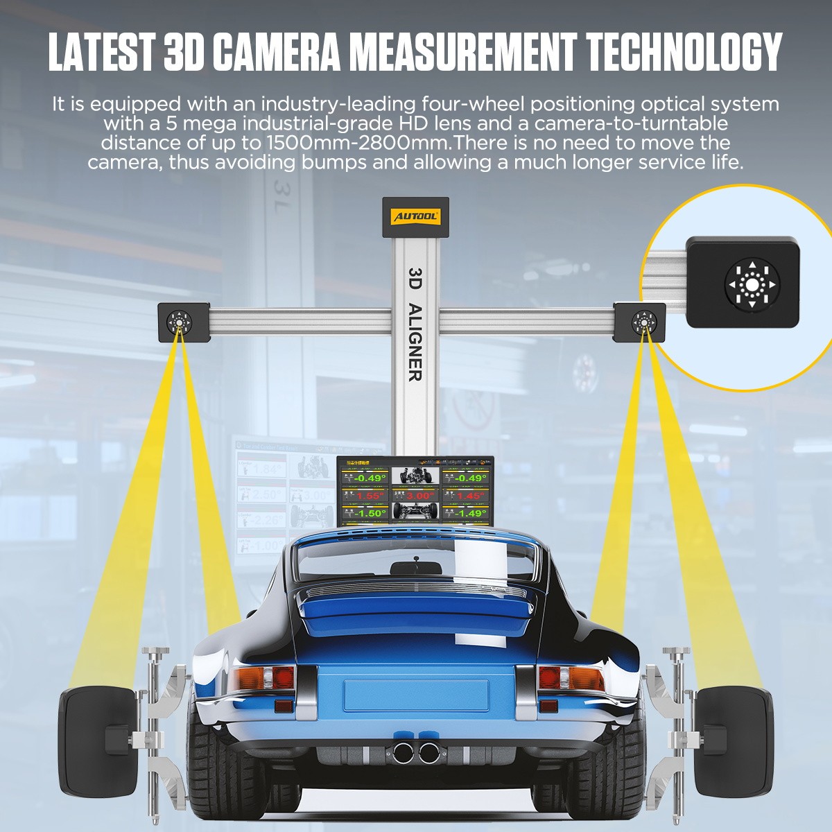 3D Wheel Alignment Machine Fully automatic Wheel Aligner On Post & Scissor Lift