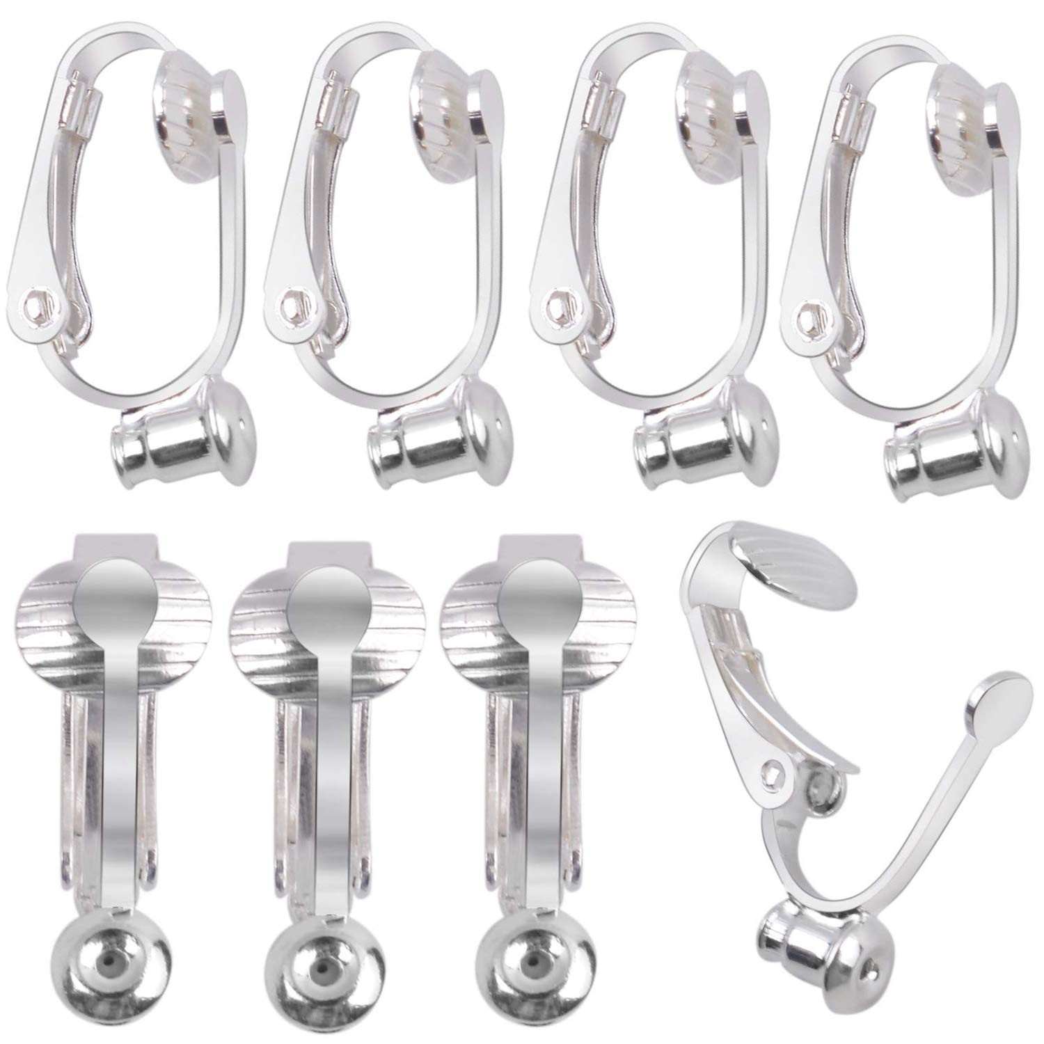 Clip-on Earring Converter, 20 Pieces Earring Clip Converter Components Findin...