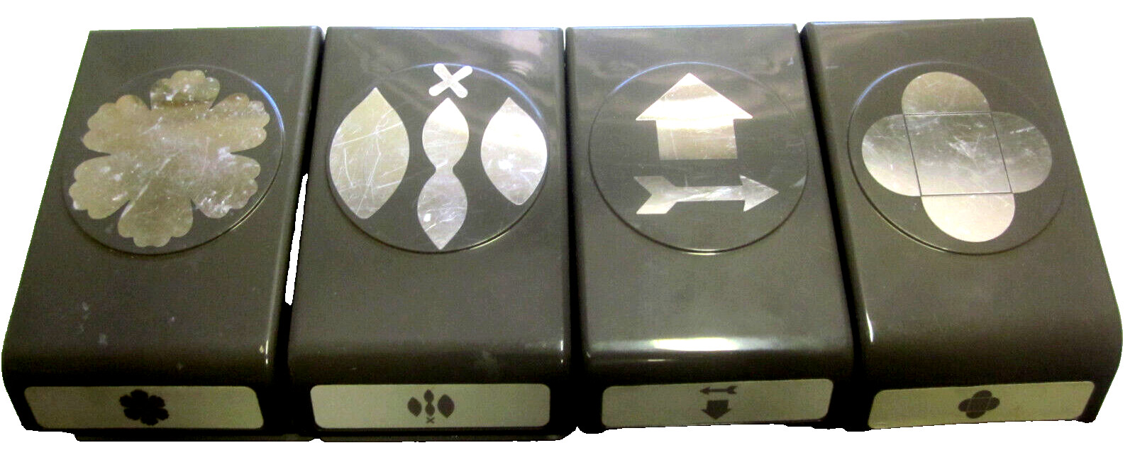 4 Large Matal Stampin Up Decorative Label Paper Punch.
