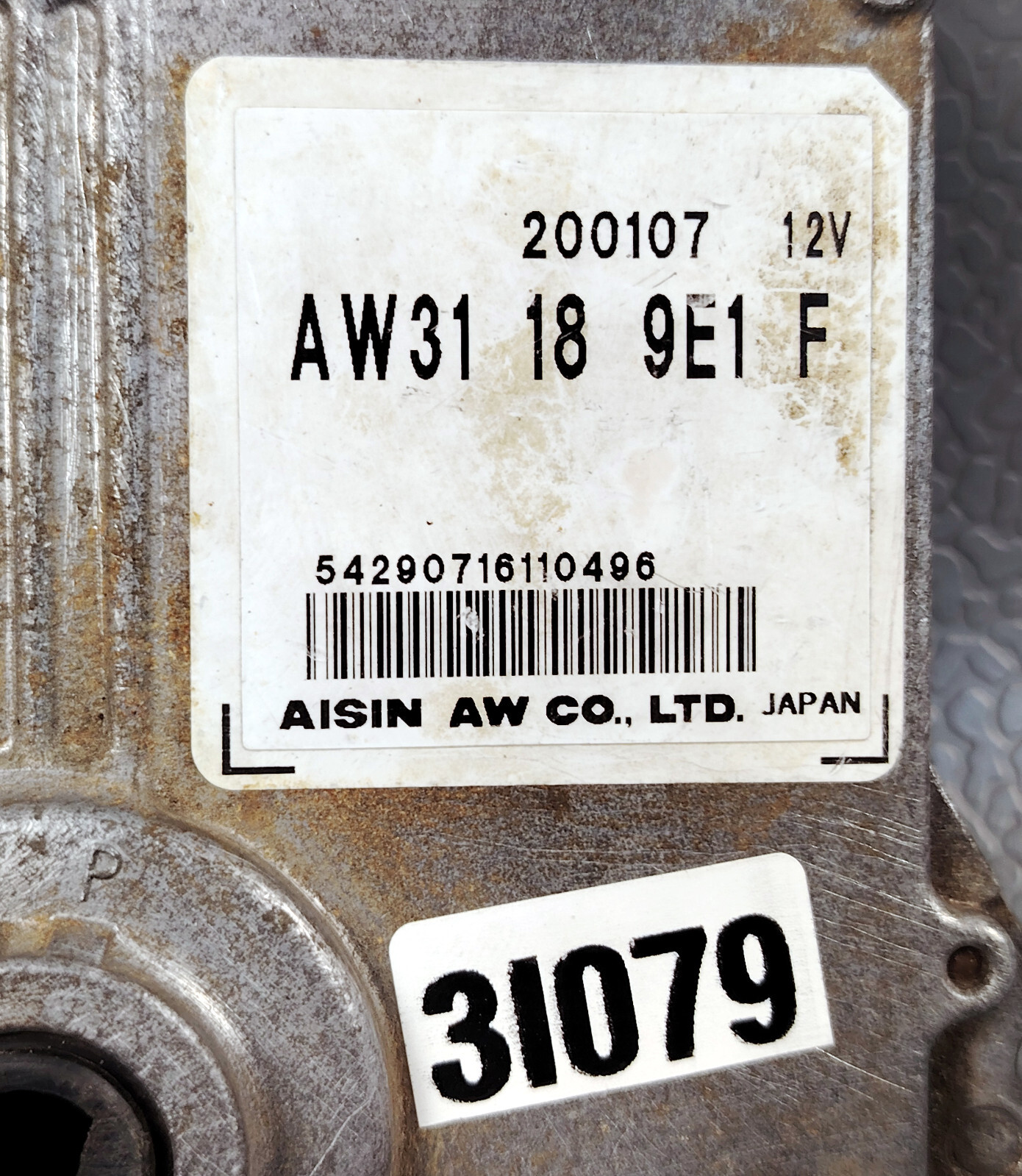 2007 2009 MAZDA CX 7 2.3L Automatic Transmission CONTROL MODULE UNIT AW31189E1F