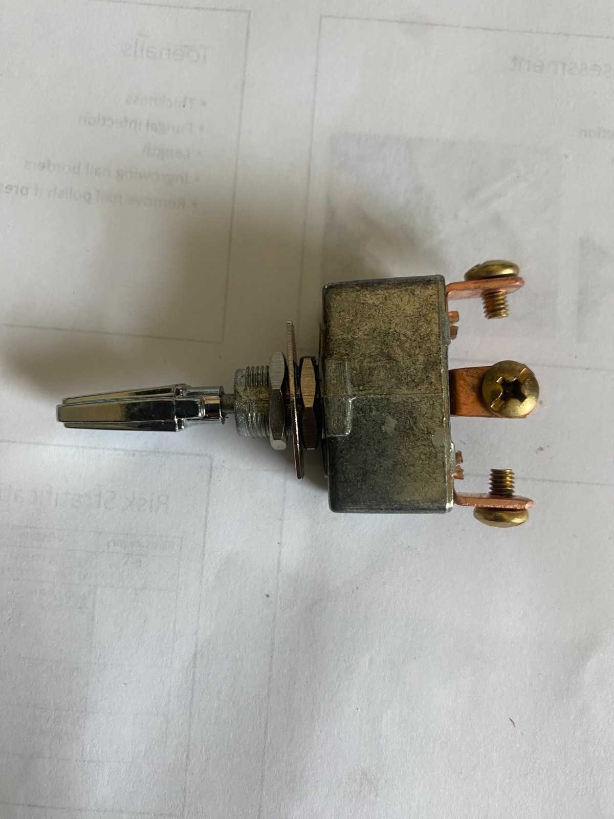 heavy duty Metal case three screw terminal on-off-on switch