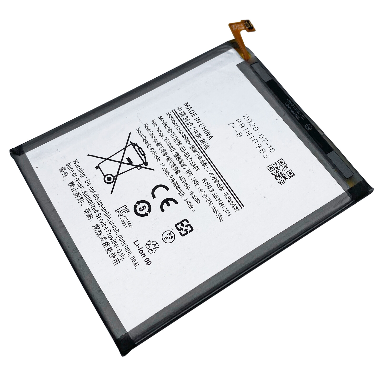 For Samsung Galaxy A71 SM-A715F SM-A715F/DS Replacement Battery EB-BA715ABY