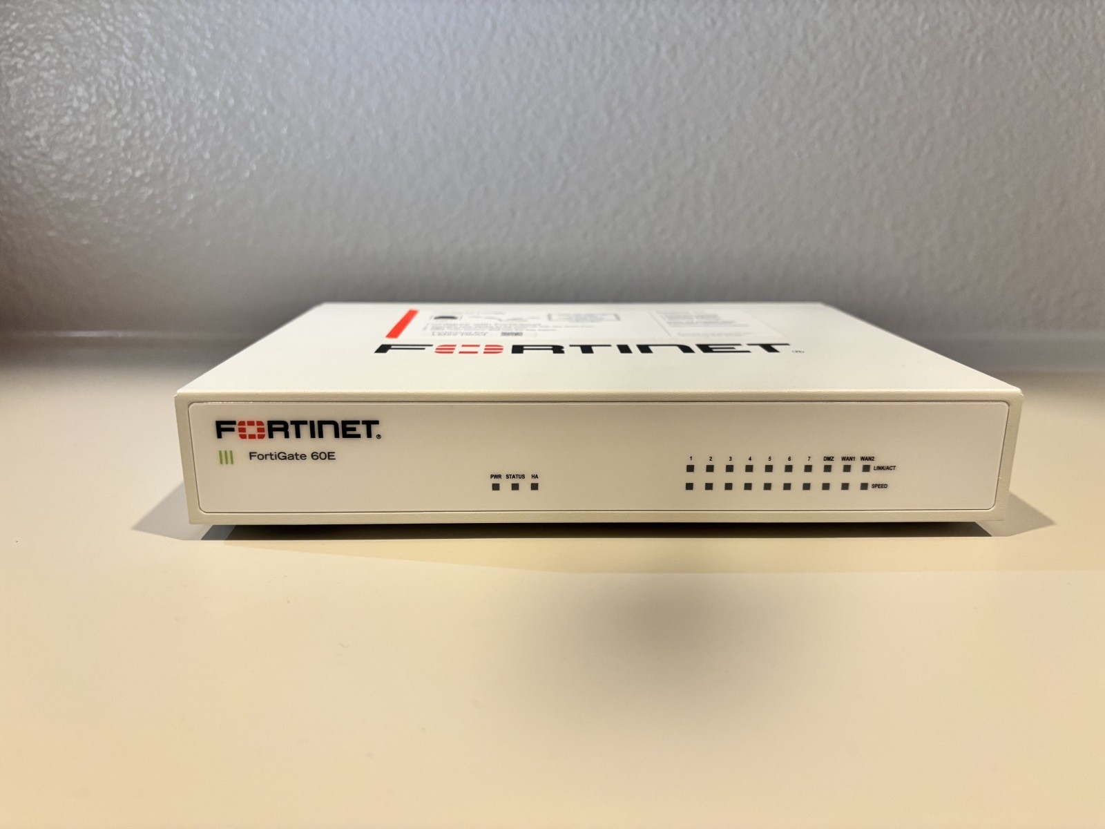 USED Fortinet FortiGate 60E Network Security Firewall - No AC Adapter