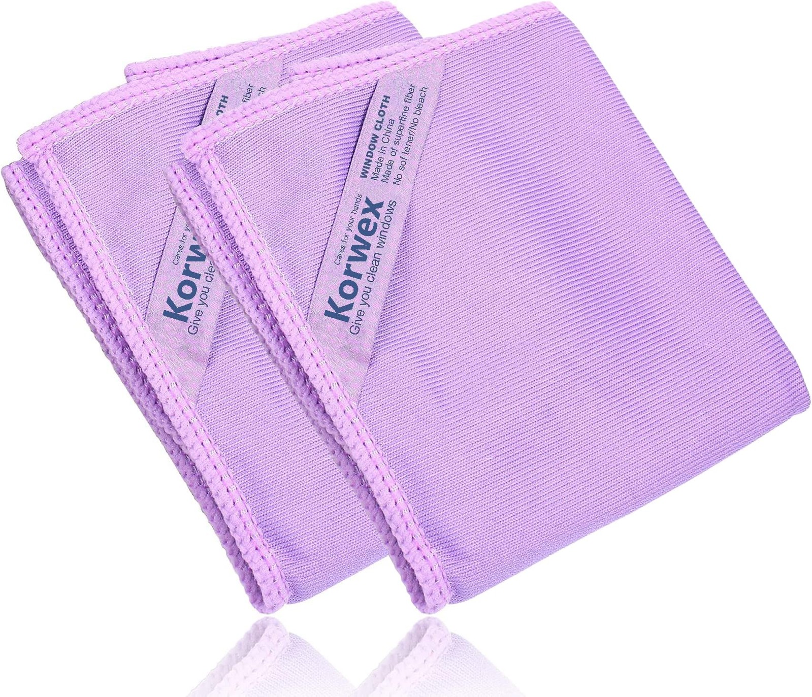 Window Cleaning Cloth Glass Cleaning Cloth Streaks Schatches Free. purple 2 Pac