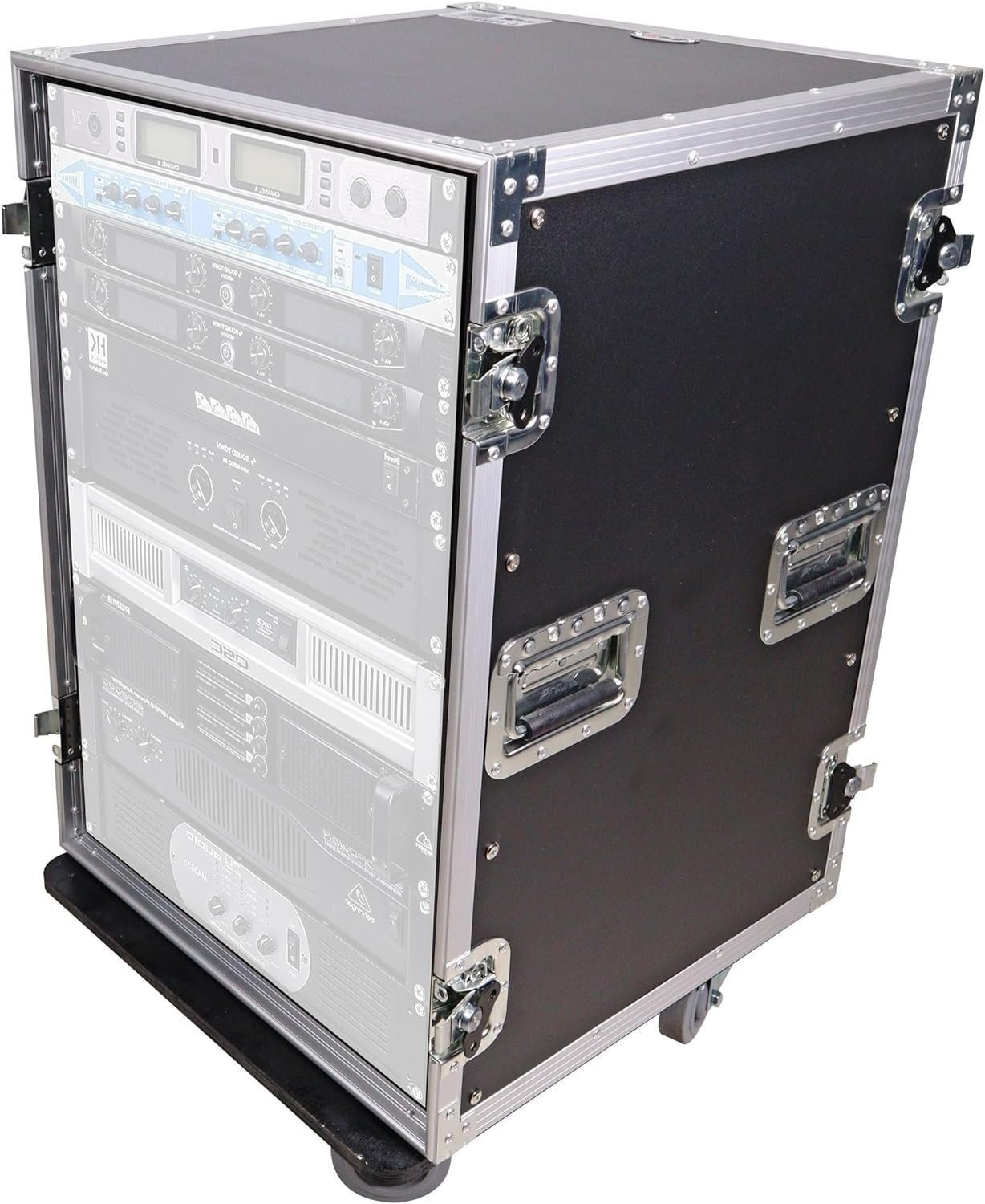 Prox Prox T-16RSS 16U Vertical Amp Rack Mount Flight Case with Caster Wheels