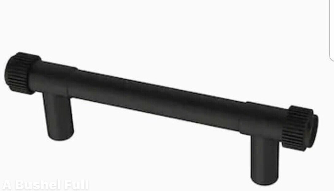 (12 Pack) 3" Casual Coined Pull Flat Black