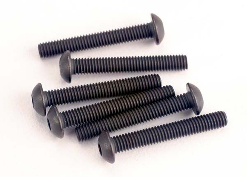 Traxxas 2580 - Button Head Machine Screws, 3x20mm (6)