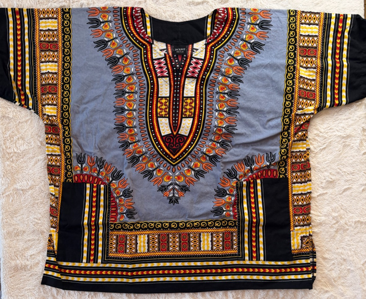 Jackpot Free Plus Traditional African Dashiki Shirt
