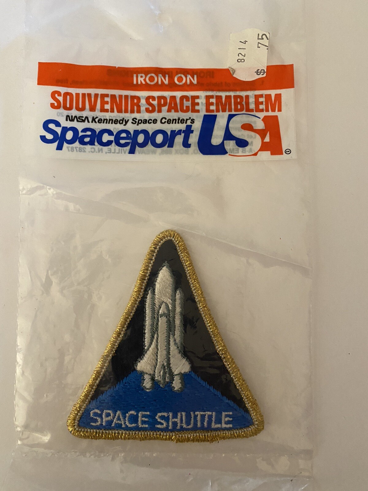 Vintage 1980's NASA Space Shuttle Embroidered Iron on Patch