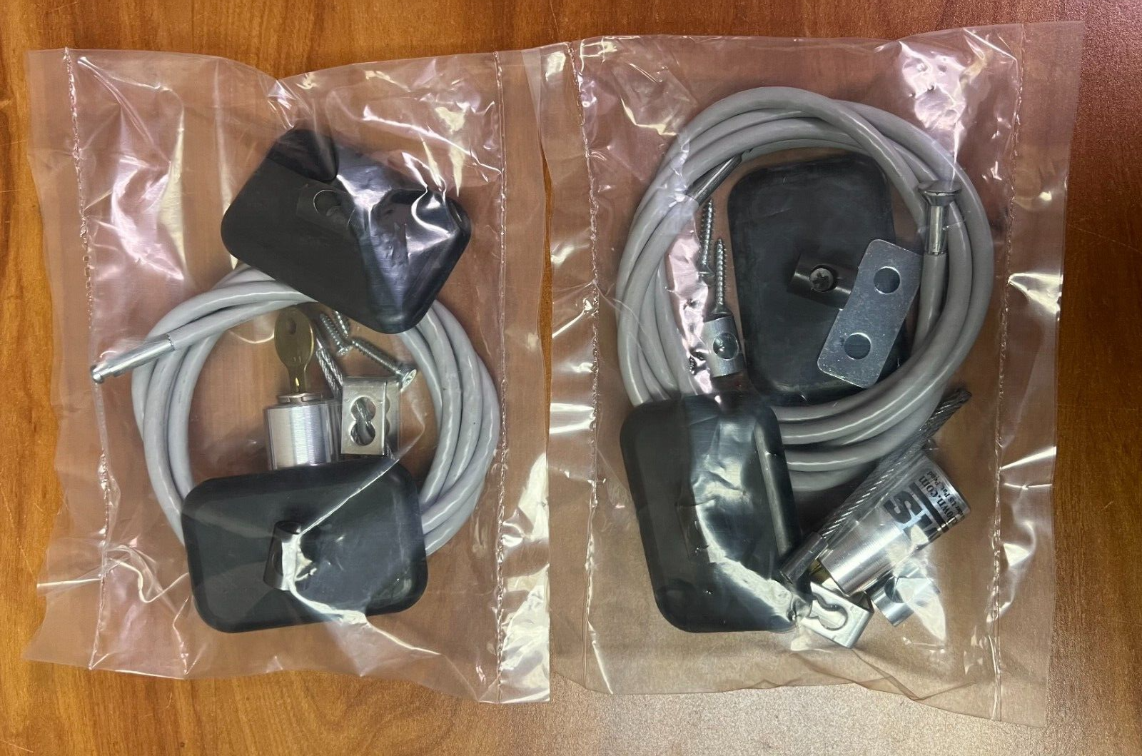 (Lot X 2) NEW - BMS LOC Notebook Computer Hook LOC Security Cable Kit .