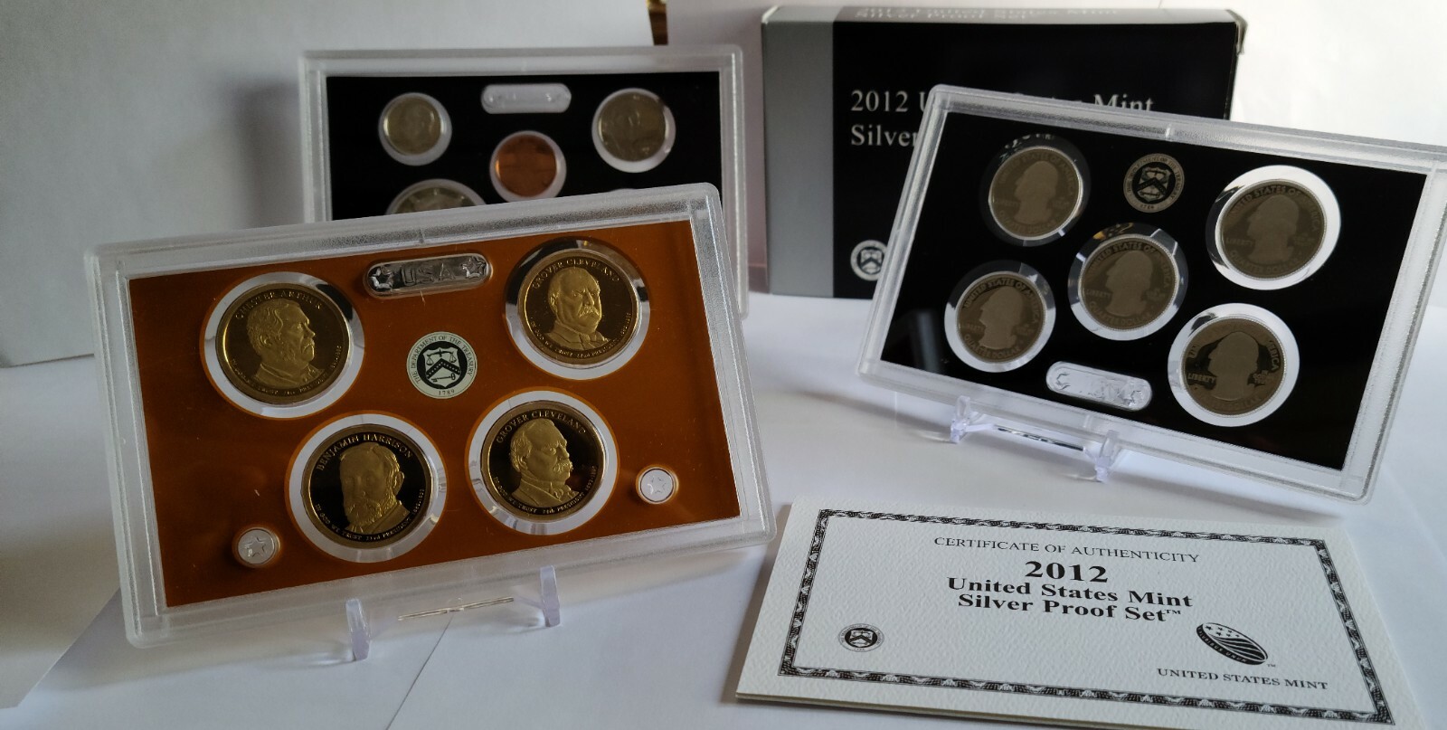 2012-S US Mint SILVER PROOF Set (14 Coins) - Original Box with COA low mintage