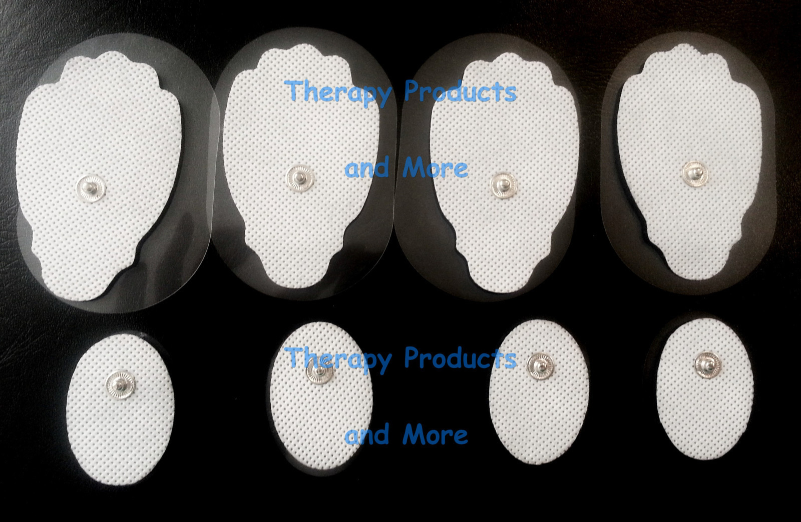 REPLACEMENT ELECTRODE PADS COMBO(4 LG, 4 SM OVAL) COMPATIBLE w/ DIGITAL MASSAGER