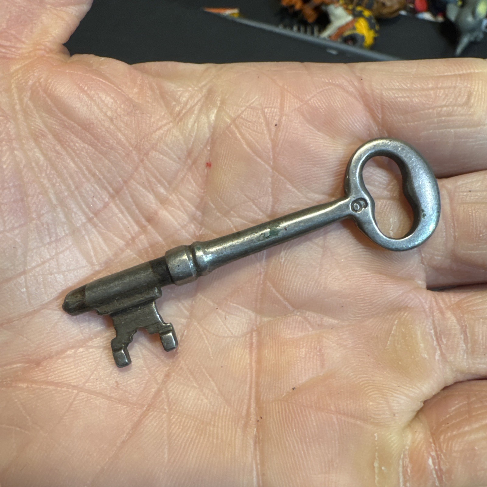 Antique No. 6 Warded Skeleton Key - Solid Barrel Replacement