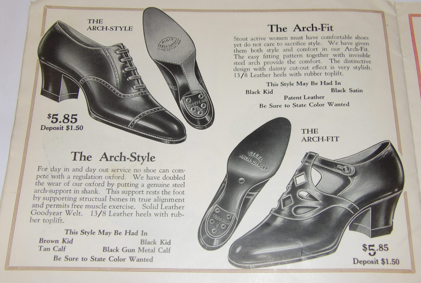 VINTAGE 1926 MEN'S & WOMEN'S SHOE CATALOG! BOOTS! PICTURES & PRICES! WORK/DRESS!