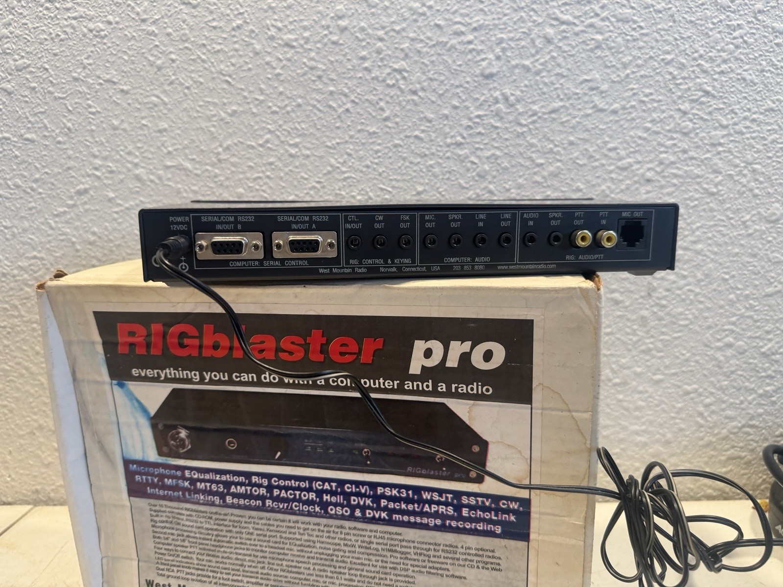 West Mountain Radio RIGblaster Pro Computer Ham Radio Interface with Accessories