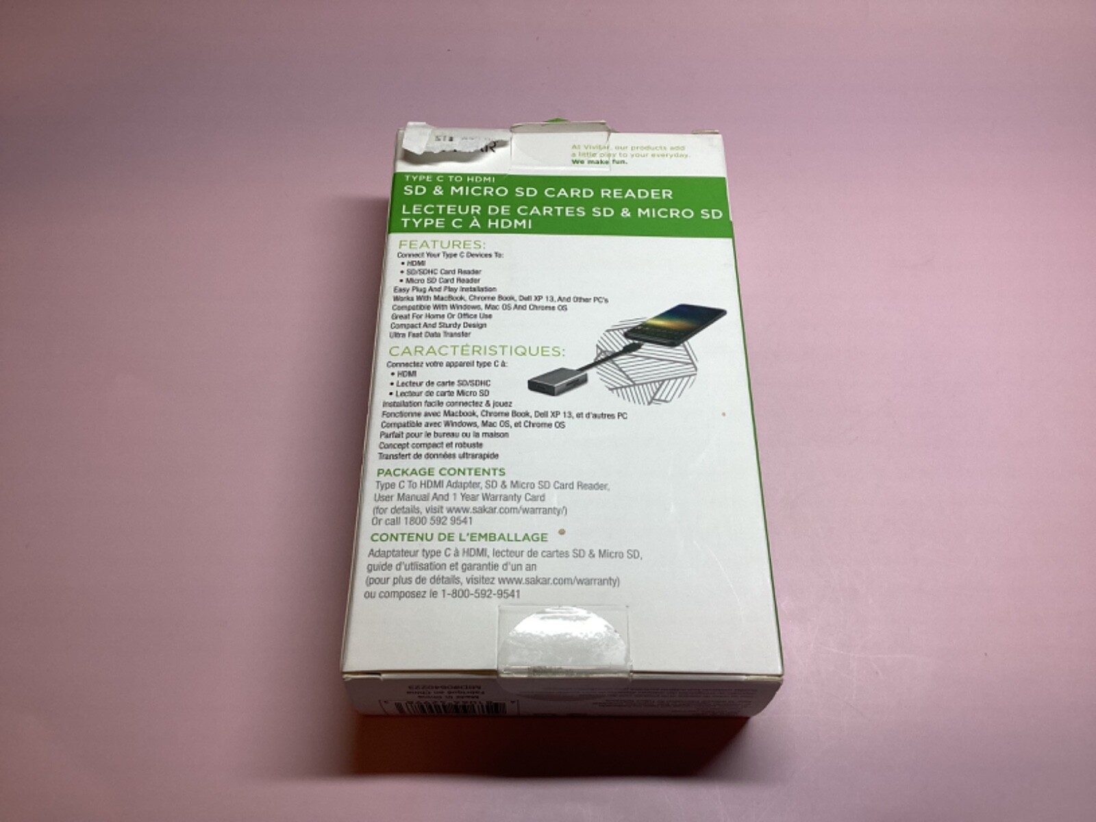 Vivitar Type C To HDMI / SD / MicroSD Reader (VIVRW7203) ™
