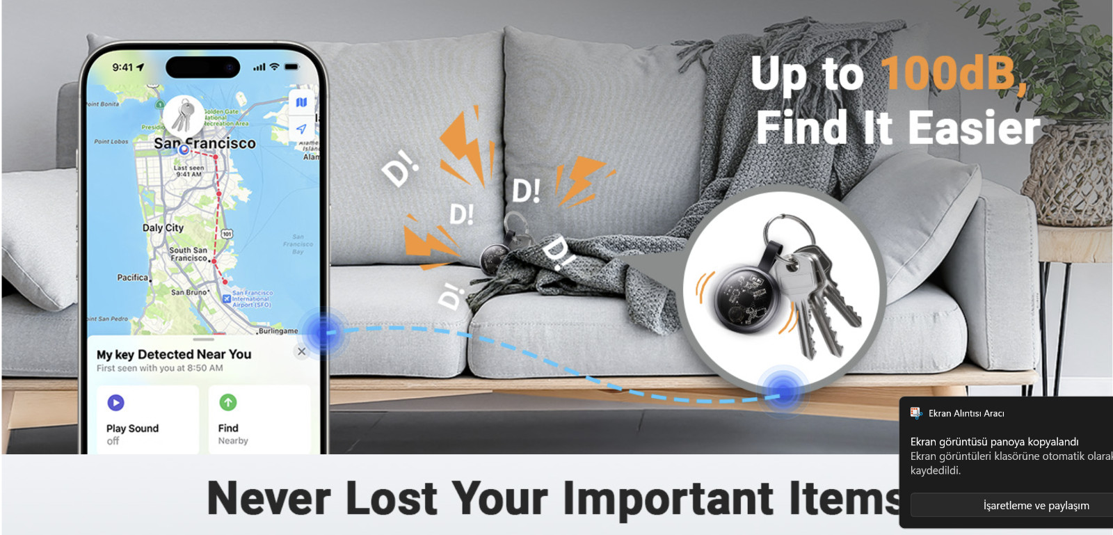 New Air Tracker Tags-4 Pack Compatible with Apple Find My (Ios Only), Bluetooth