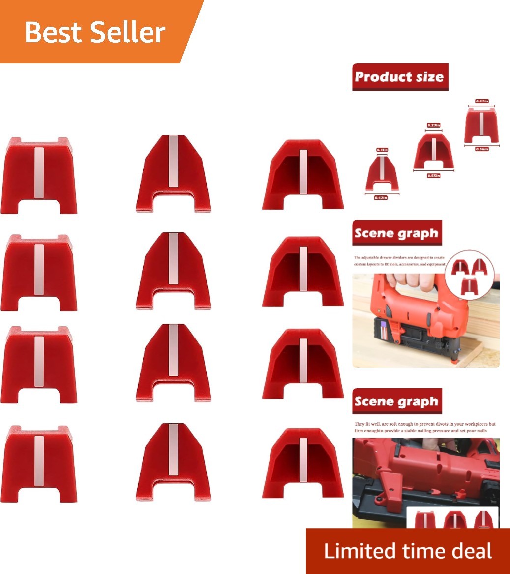 Replacement No-Mar Tip Kit for 2746-20 Nailer - 12 Durable Plastic Pads