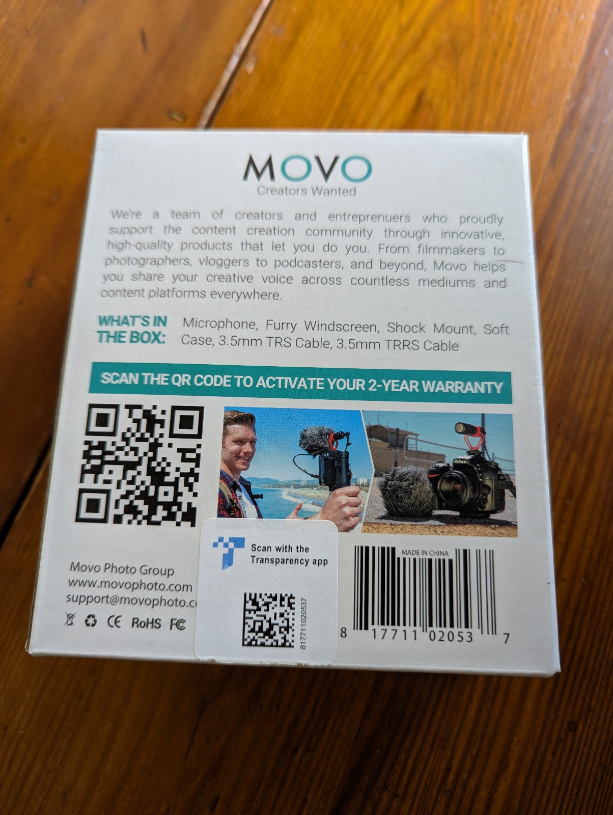 Movo VXR10 Super Cardioid Microphone - Open Box
