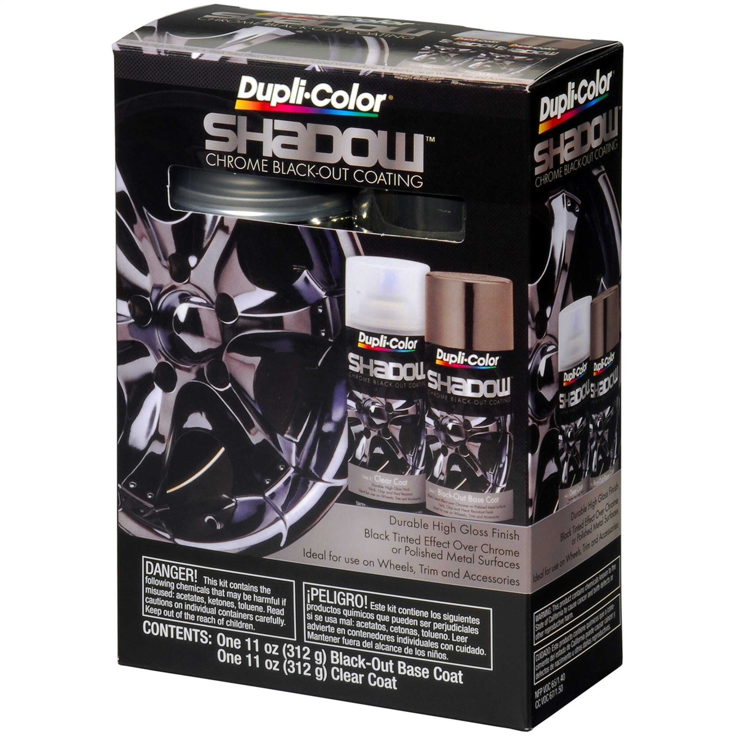 Dupli Color Paint Shd1000 Dupli Color Shadow Chrome Black Out Coating Kit