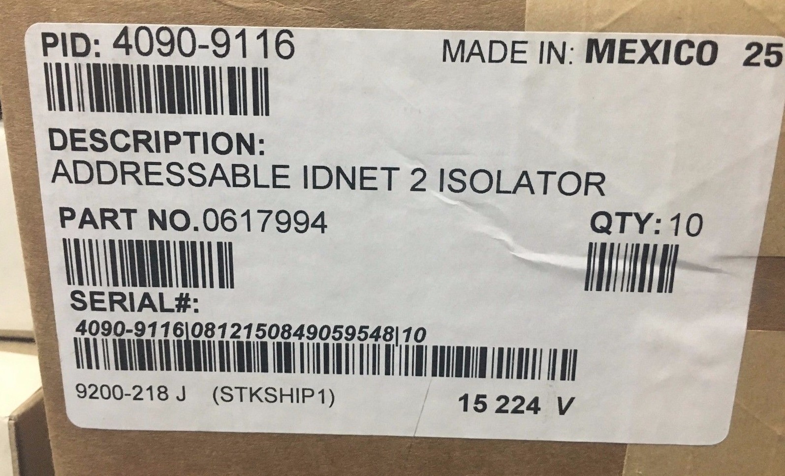NEW SIMPLEX 4090-9116 ADDRESSABLE IDNET 2 ISOLATOR