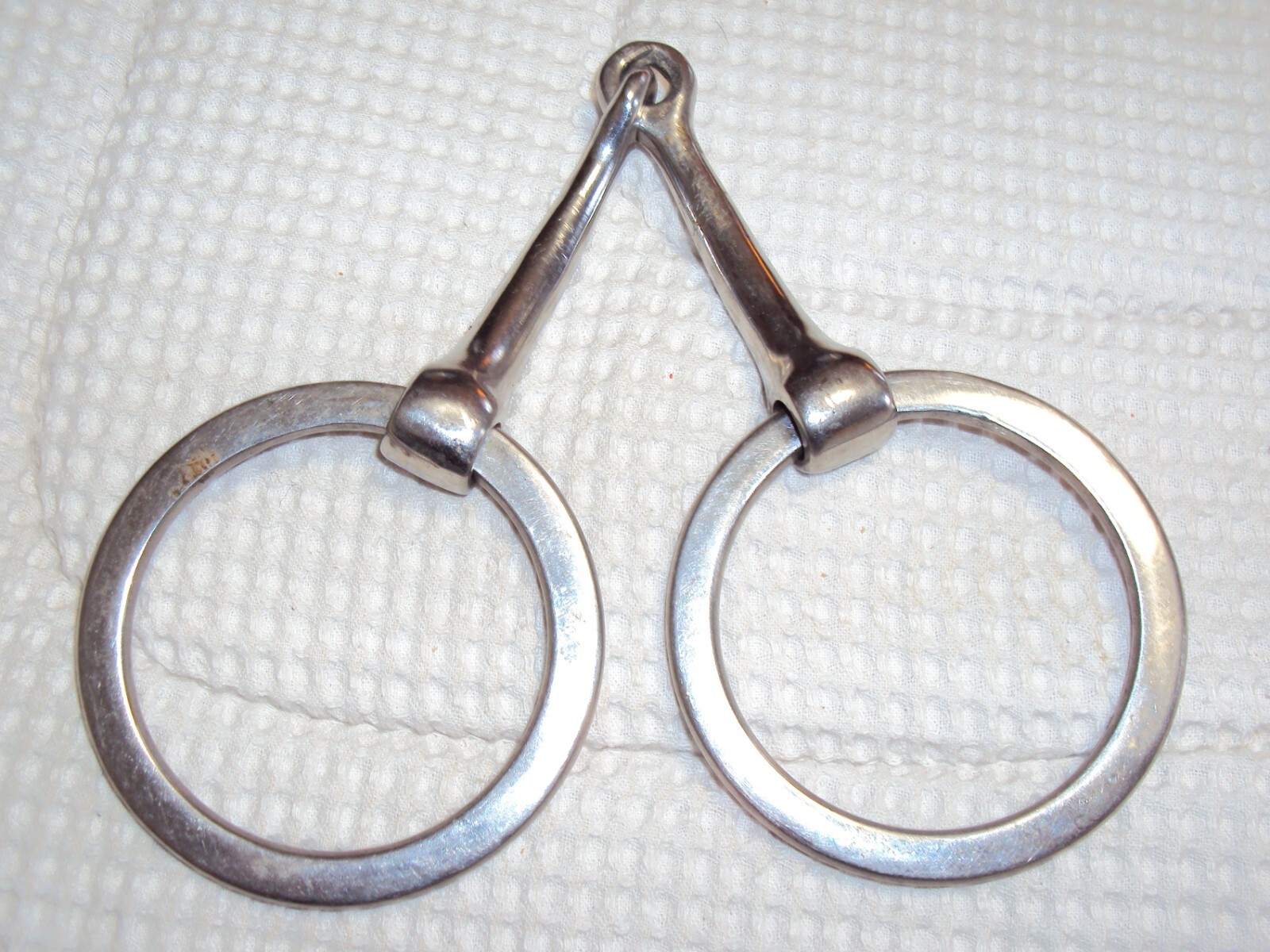 SHOWMAN Fancy Engraved Silver Show Snaffle Bit - BRAID DESIGN - 5 1/2" - GREAT
