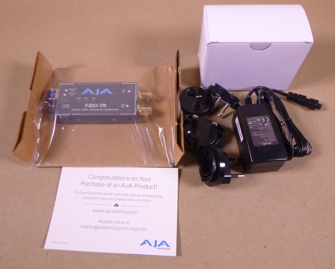 AJA FiDO-TR Optical Fiber - SD/HD/3G SDI Transceiver