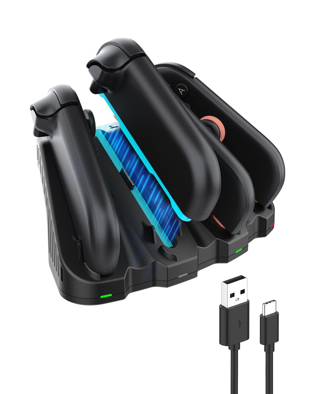 Charging Dock for Switch 2 JoyCon, Magnetic Fast Charger Station for 4 JoyCon...