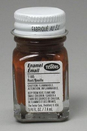 Testors 1185 Pla flat rust 1/4-oz