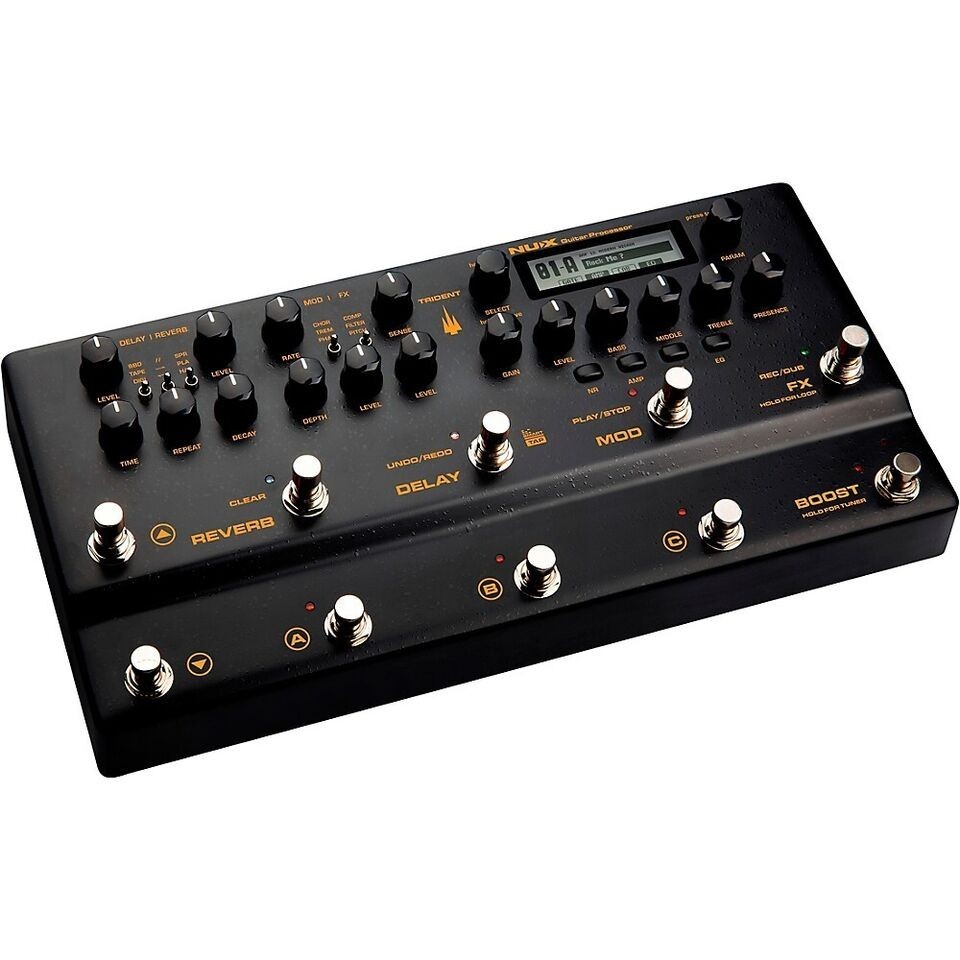 NUX TRIDENT NME-5 Guitar Processor With Amps, IR Loader, FX, Phrase Looper Black