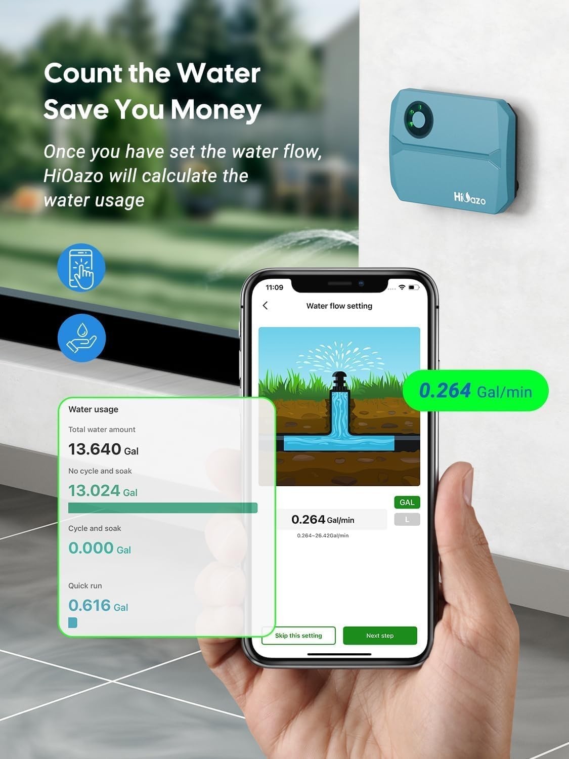 Smart Sprinklers Controller WiFi, Irrigation Controller Easy Use App Enabled,...
