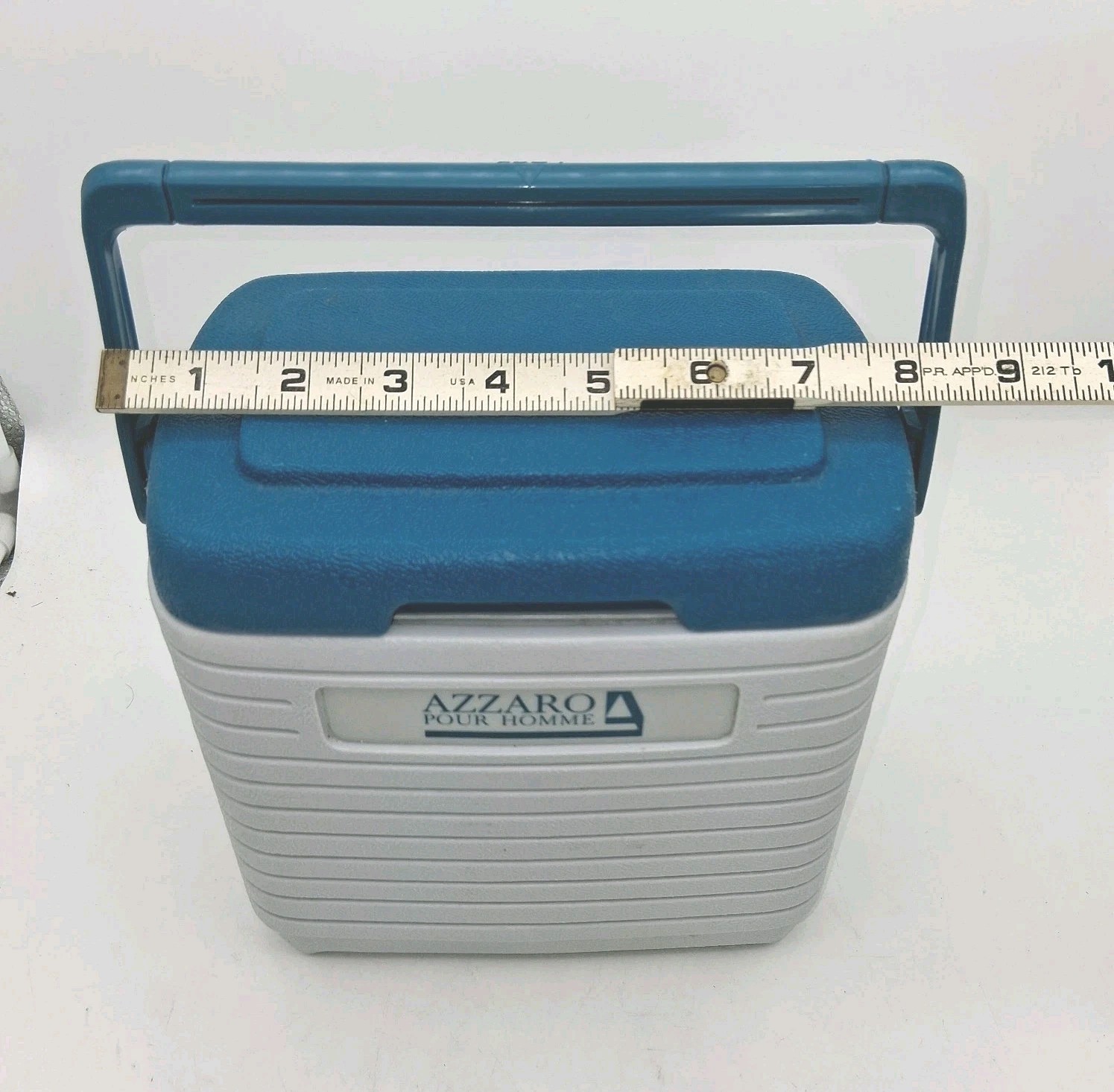 Vintage Happy Box 2.5 Liter Personal Lunch Box Cooler Locking Lid Handle SMALL