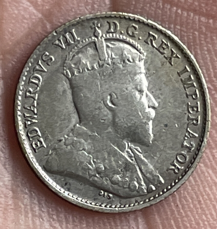 CANADA 1907 5 CENTS SILVER VERY NICE CONDITION G
