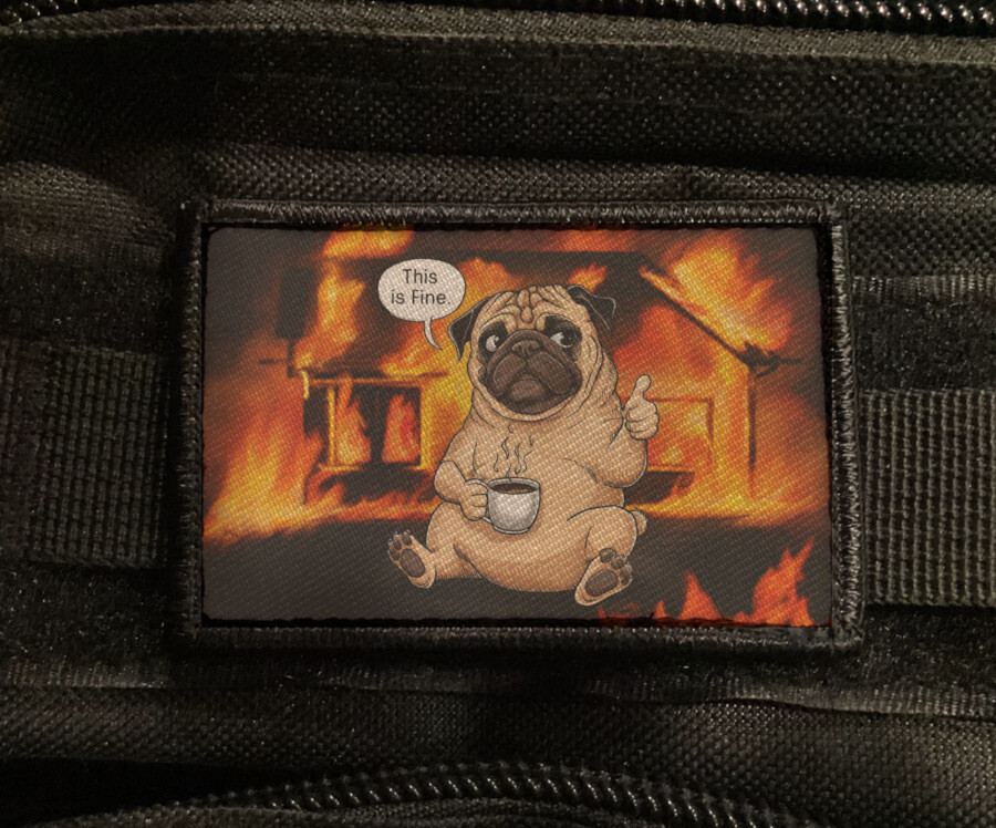 Harambe Peanuts and Fred in Heaven Patch Sew on [sub]
