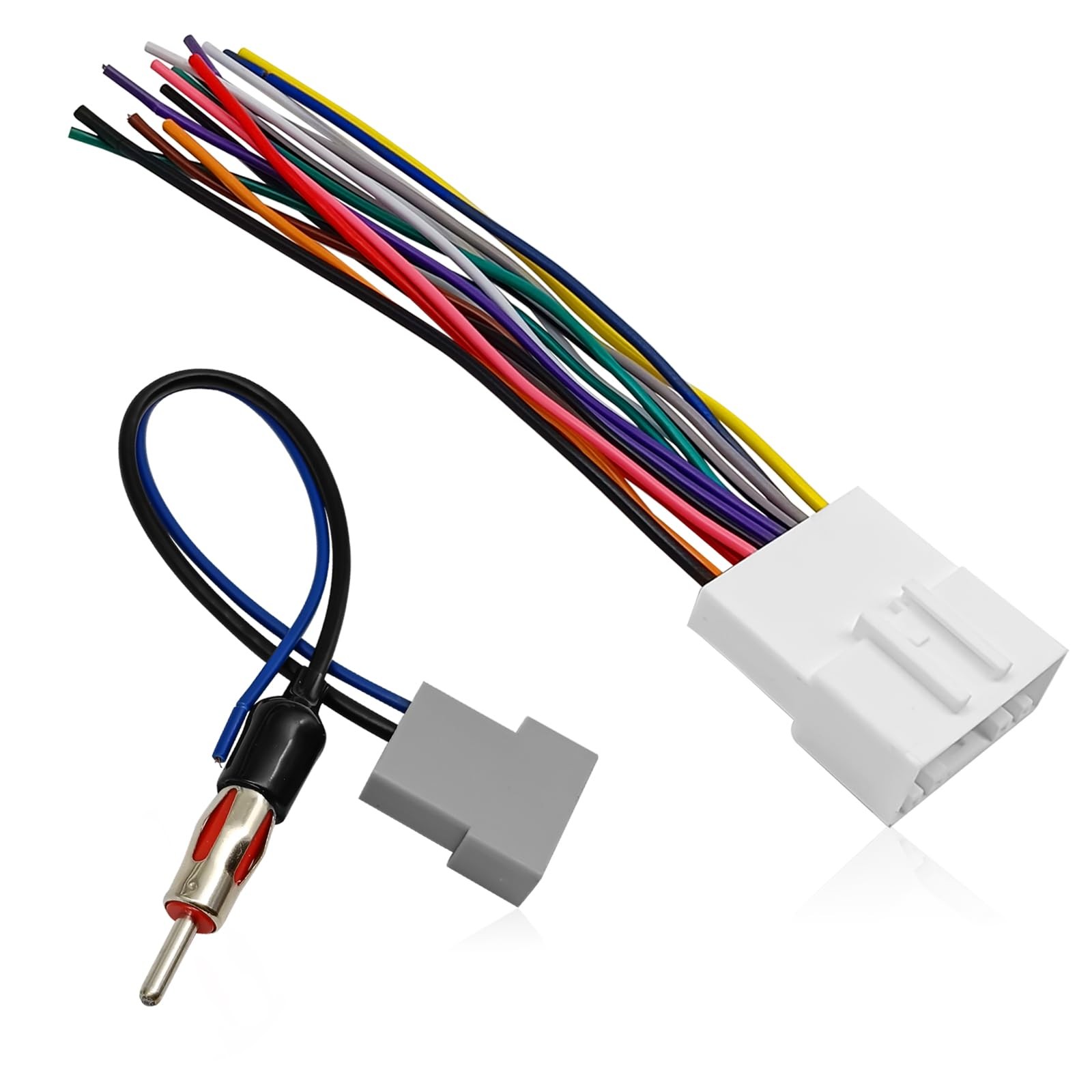 Radio Wiring Harness Connector, Antenna Adapter Compatible with 2007-2019 Nissan