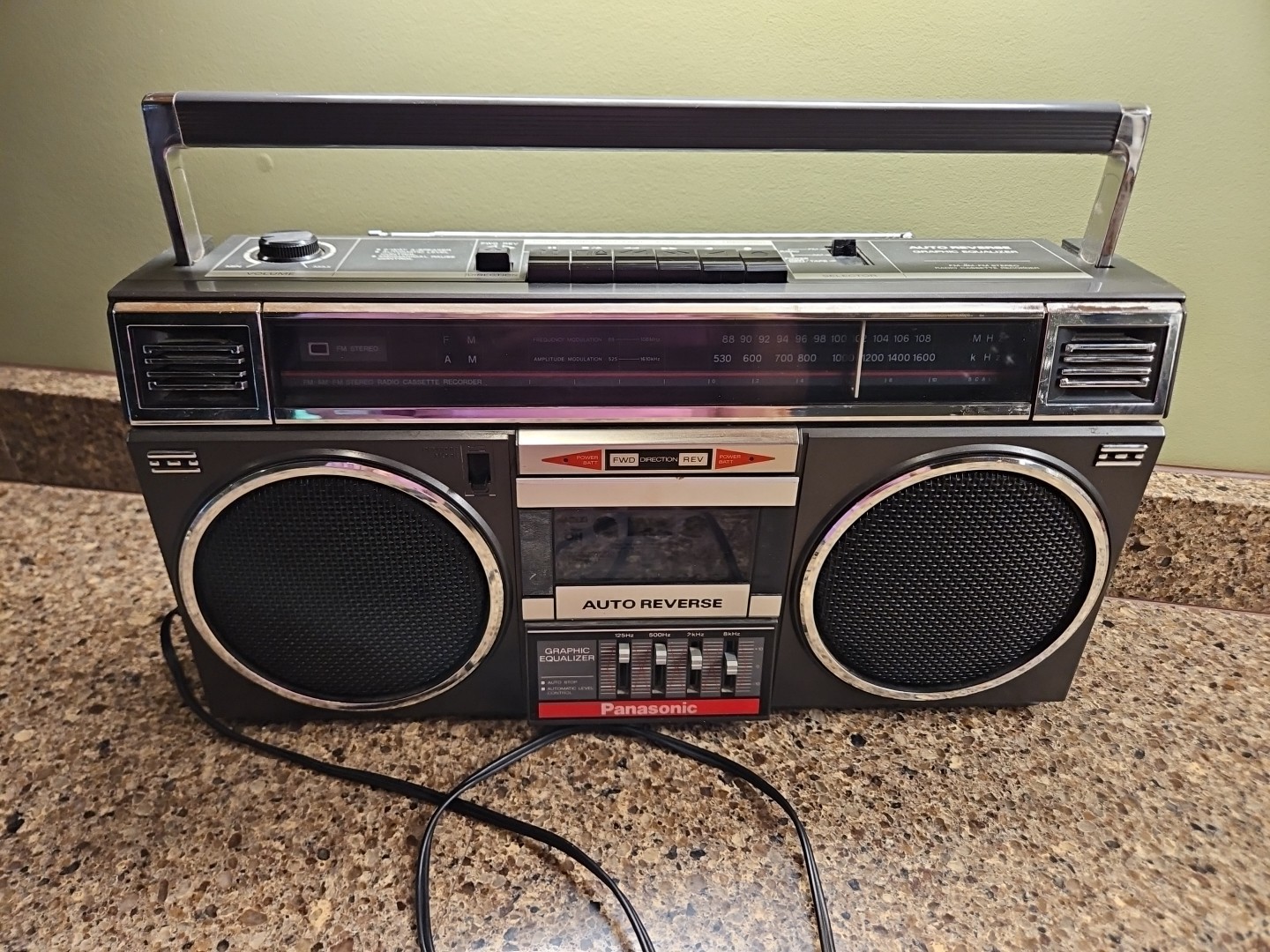 PANASONIC RX 4870 Boombox Cassette W Manual & Works Vtg 80s