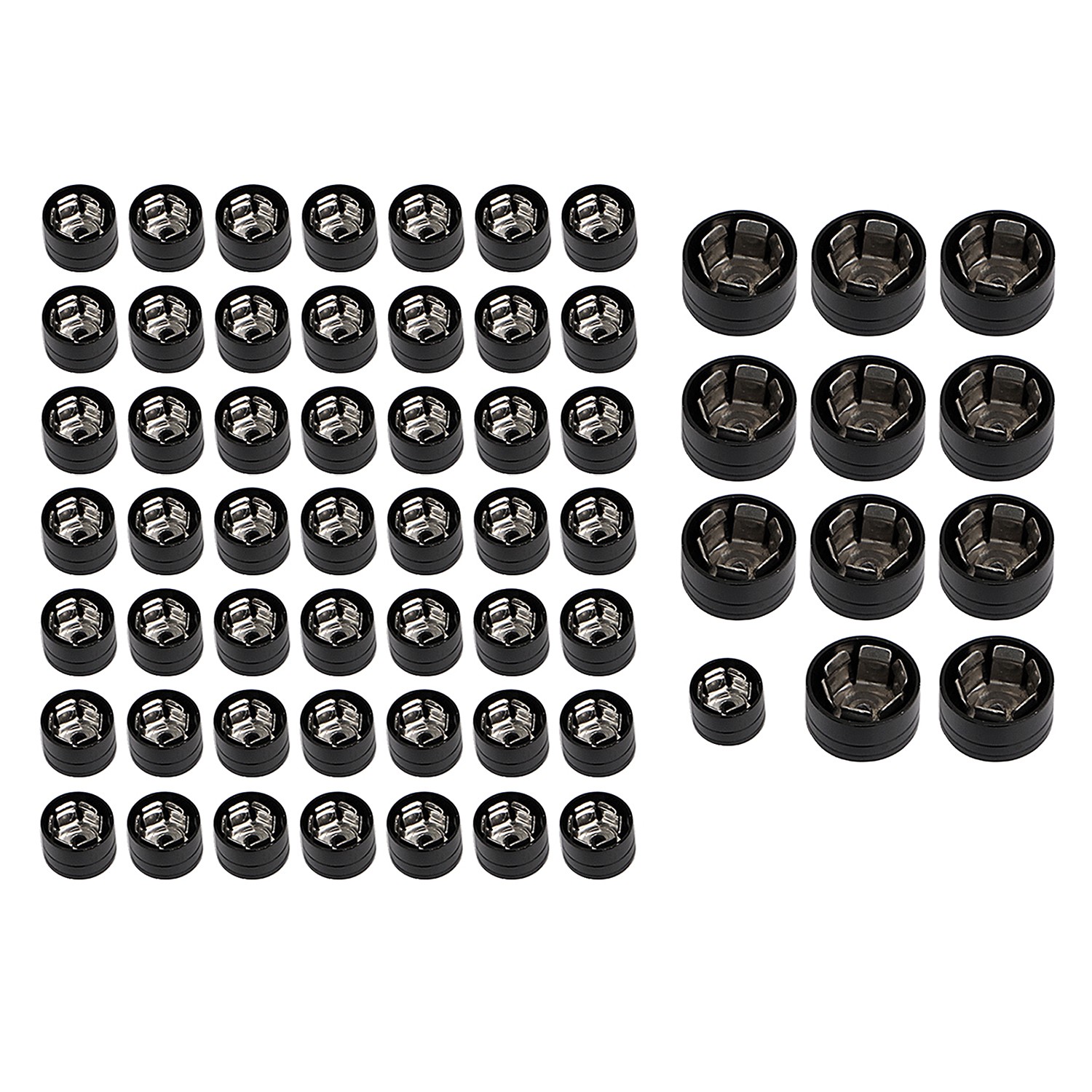 Black Engine Bolt Screw Cap Covers For Harley Softail Springer Fat Boy Breakout