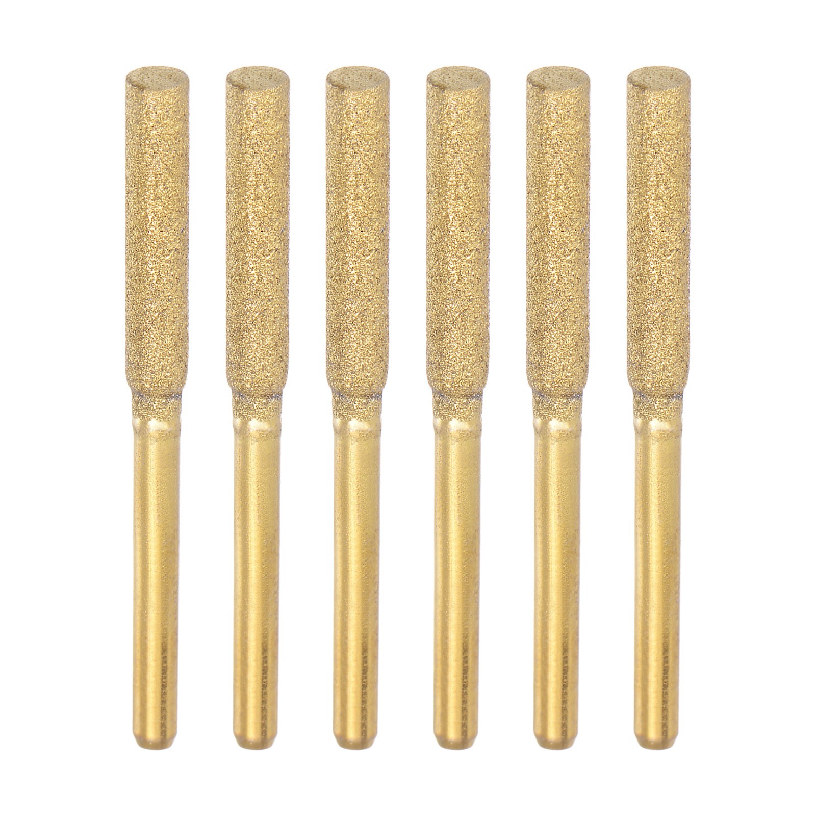 6pcs Diamond Coated Chainsaw Sharpener Bits 5/32" 4mm Chain Saw Grinder