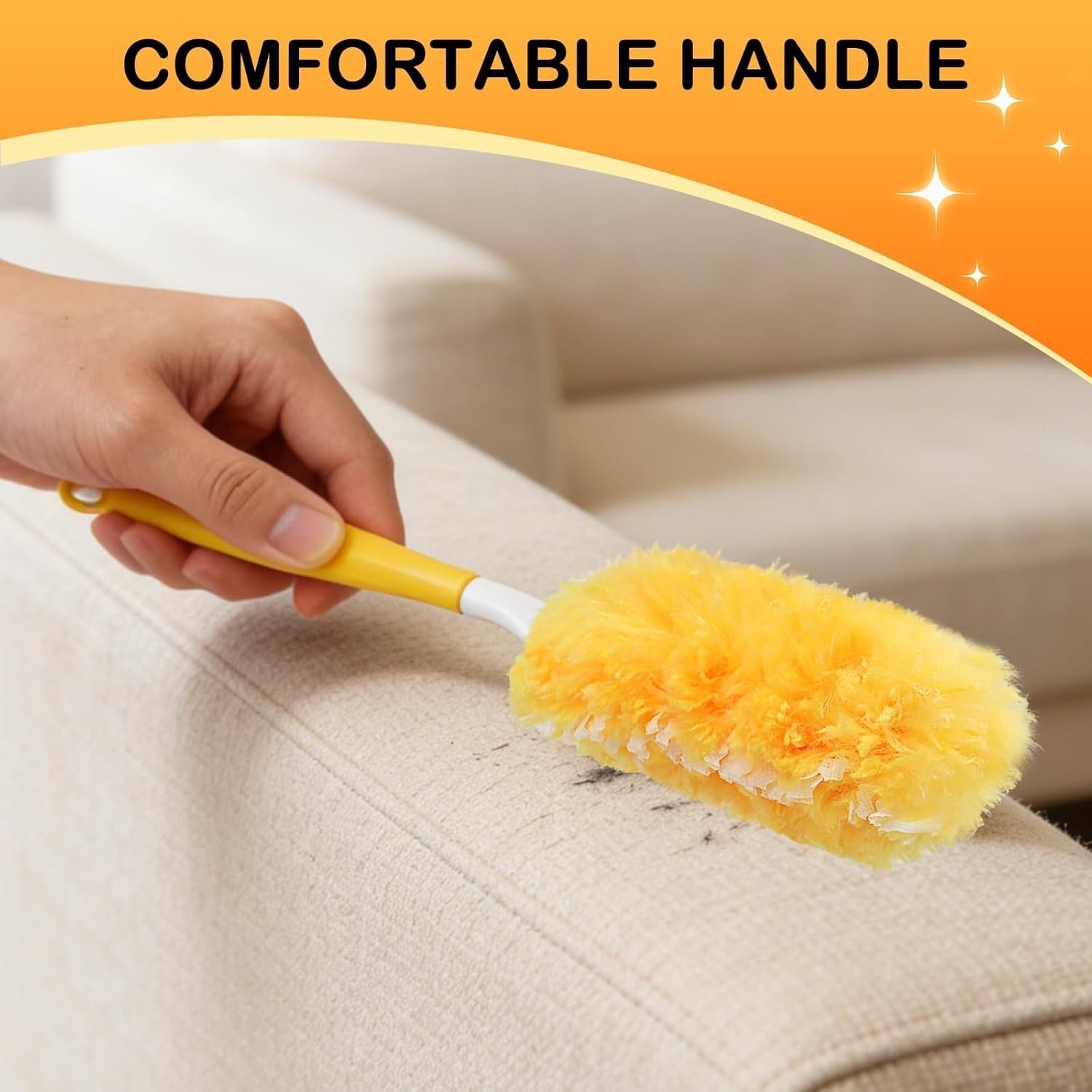 30 Count Duster Refills Compatible with Swiffer Dusters for Cleaning with 1 Hand