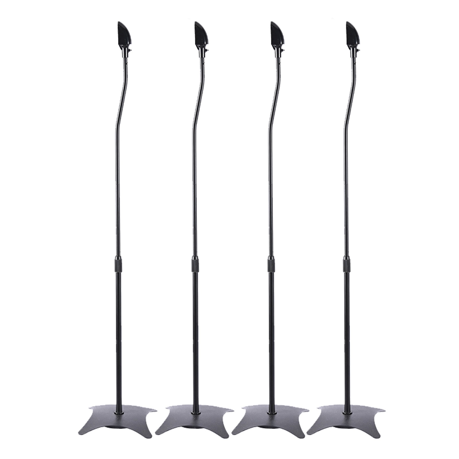 Universal Surround Sound Adjustable Height Speaker Stands Set Of 4 Speaker