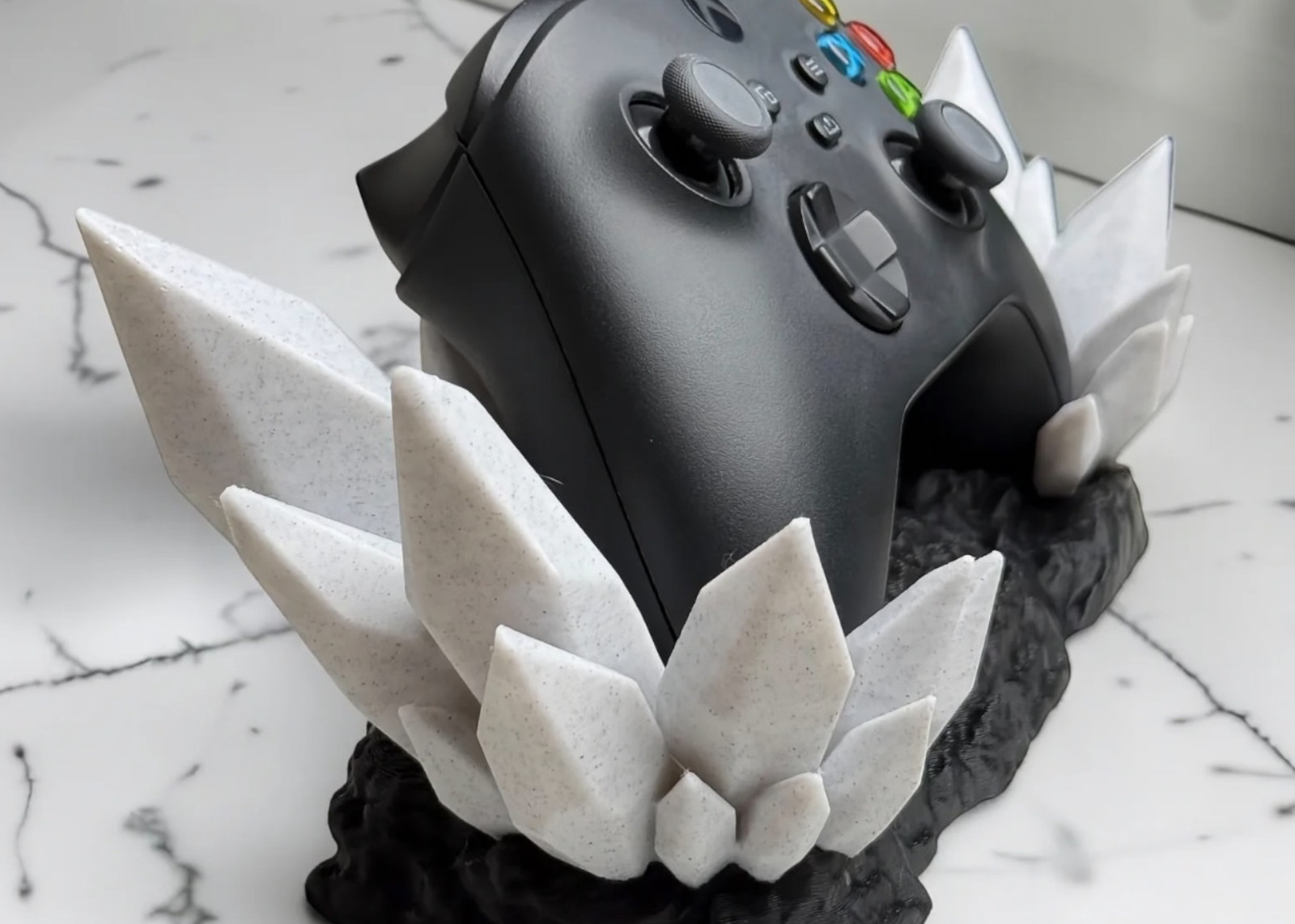 Xbox Series X/S Controller Stand Crystal Rock Dock Holder 3D Printed Display