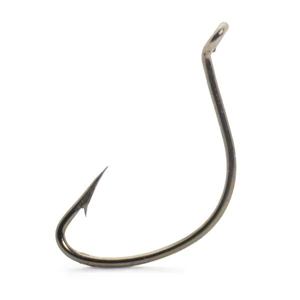 Mustad 37160-BR-10-50 Hook Wide Gap English Bait Holder Caddis Nymph Trout Fly