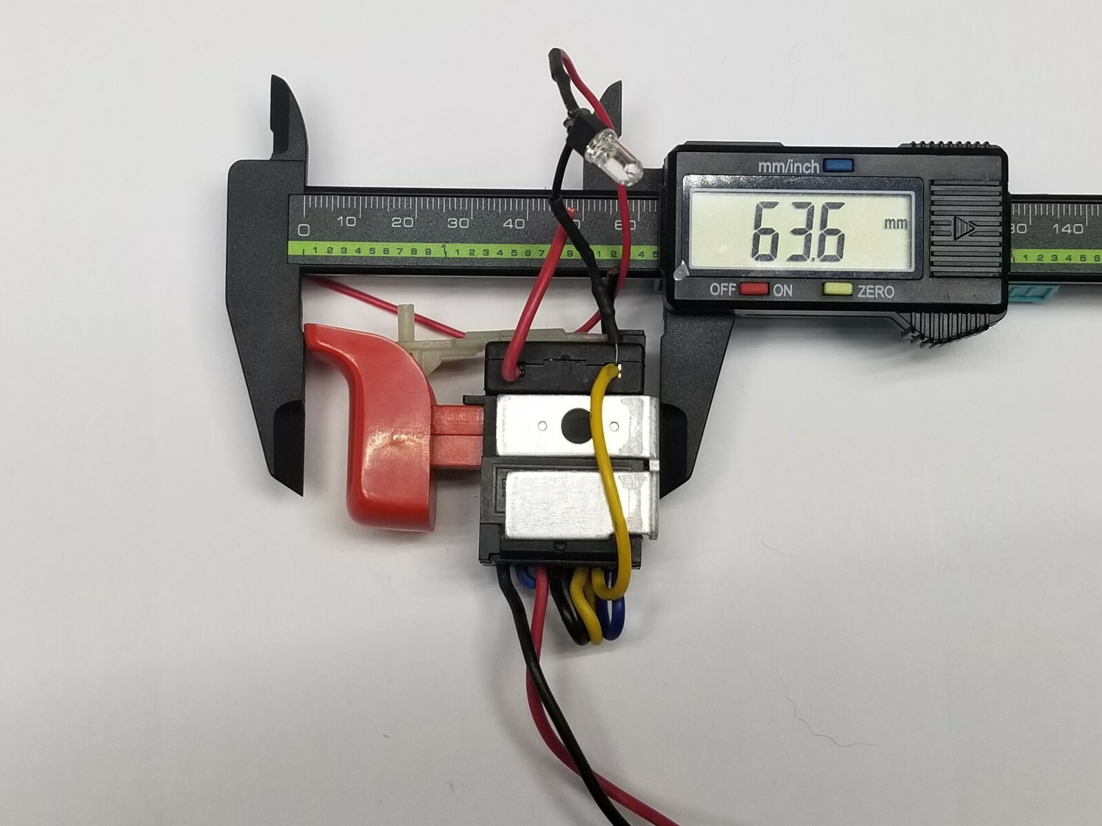 Trigger Switch Double Pole Single Throw 7.2 - 24 v DC @ 15a Momentary DPST NO