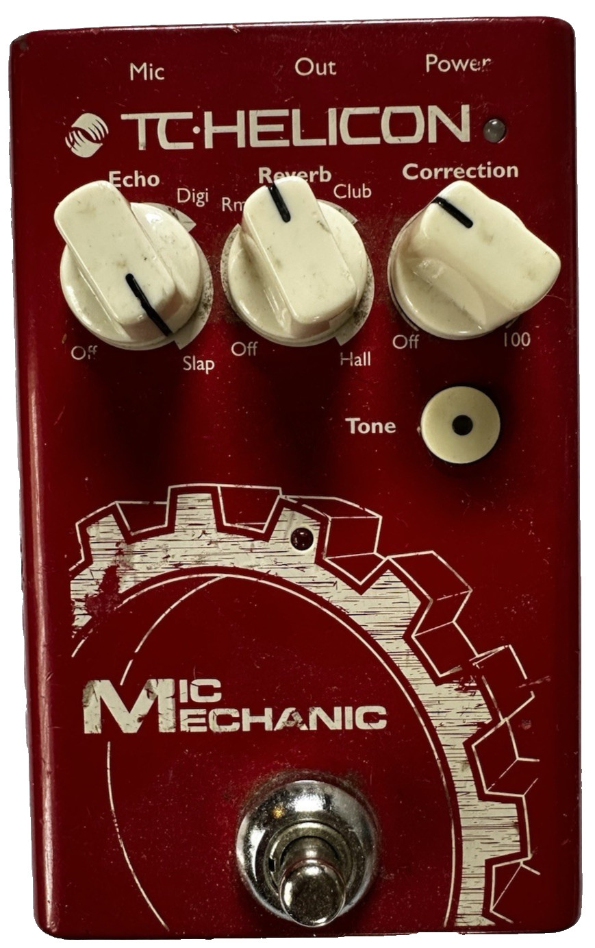 TC HELICON MIC MECHANIC 2 Vocal Effects Pedal Echo Reverb P0DDW