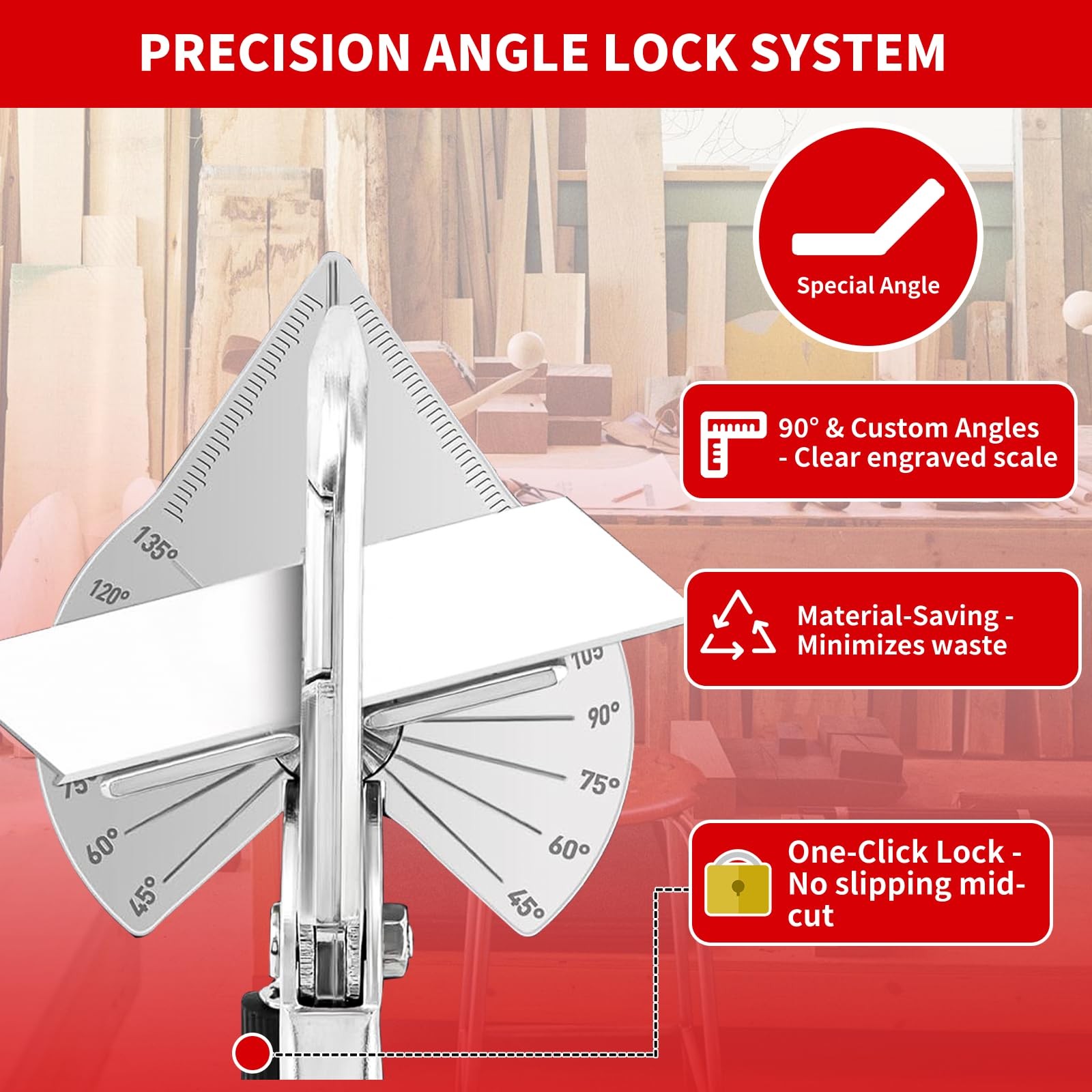 Multi Angle Miter Shear - Upgrade Quarter Round Cutting Tool with 12pcs Replacem